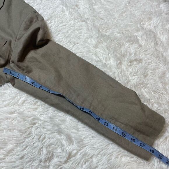Banana Republic Jacket Blazer Linen Cotton Tan Beige Size 42R Sport Coat - Picture 8 of 11